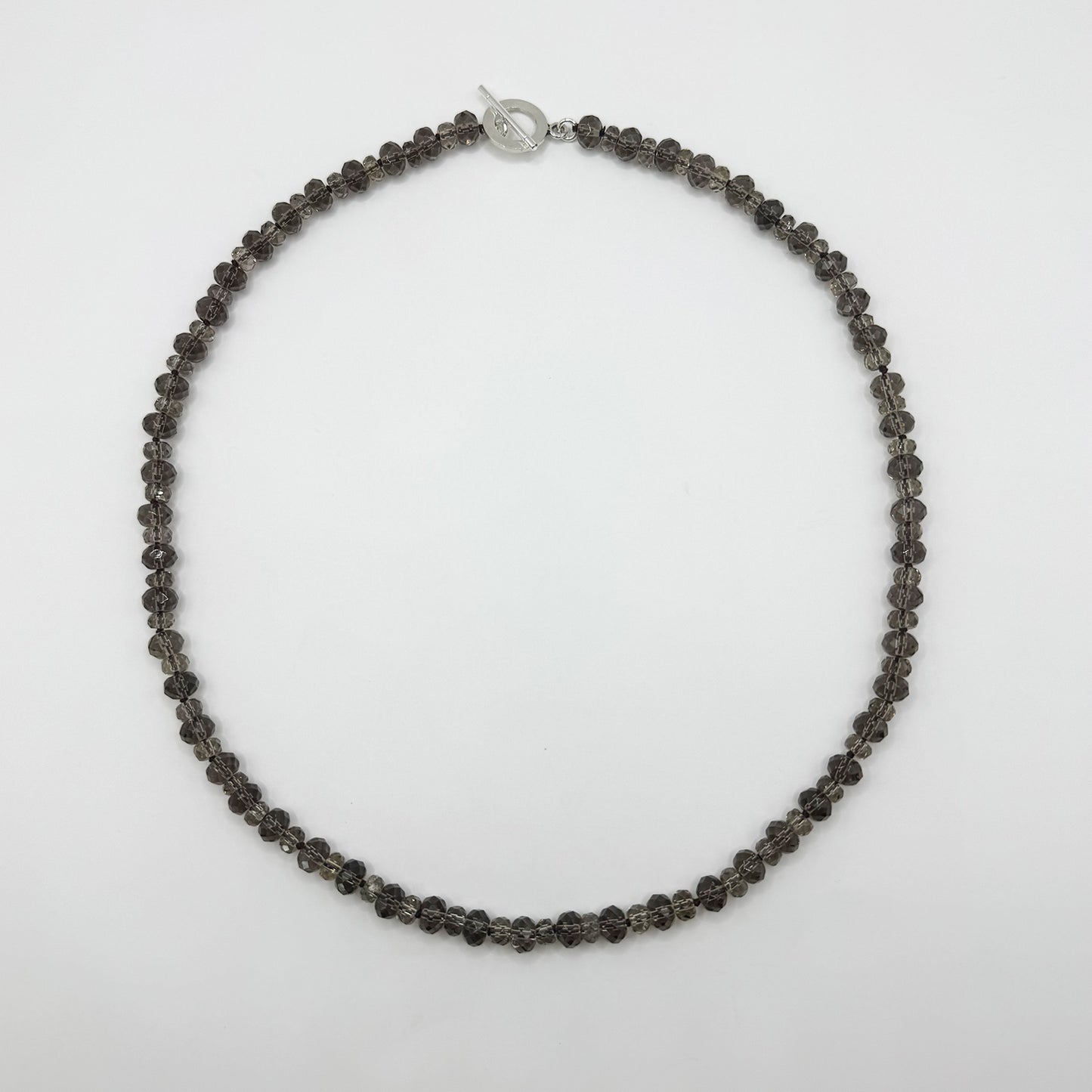 Collar topacio ahumado.