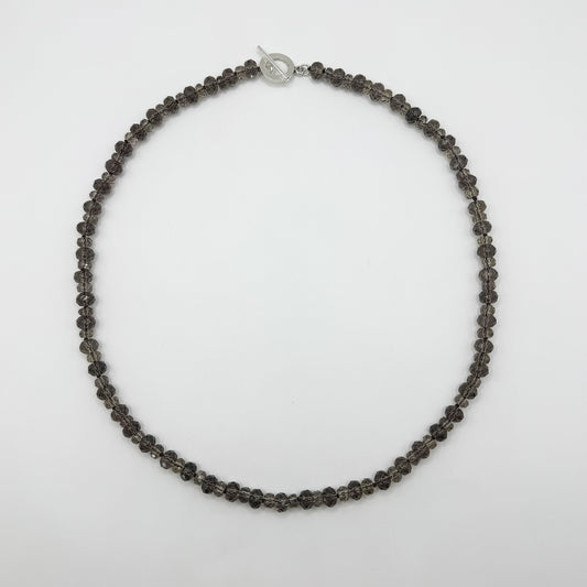 Collar topacio ahumado.