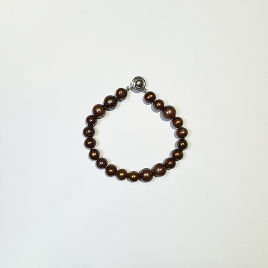 Pulsera perlas cultivadas.