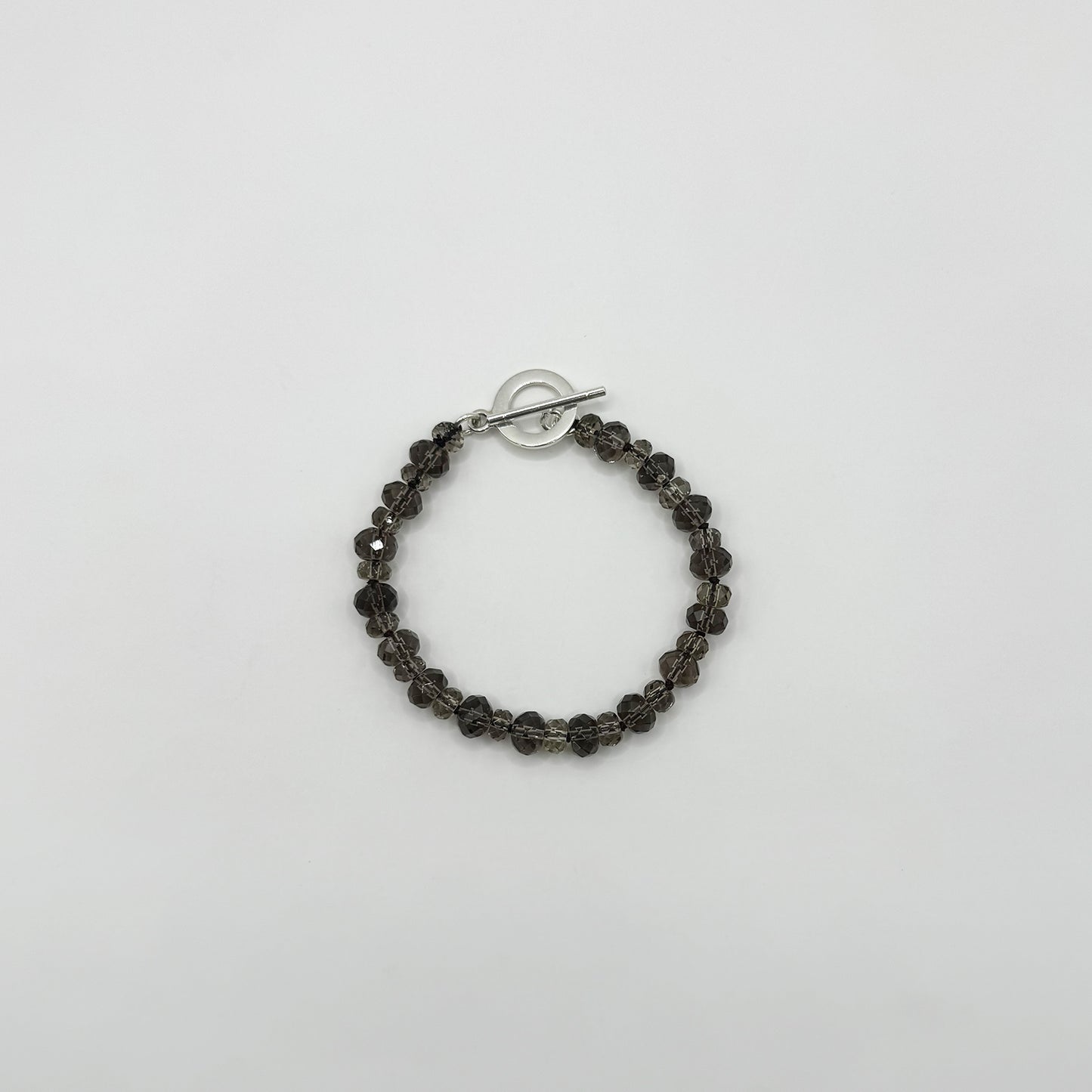 Pulsera topacio ahumado.