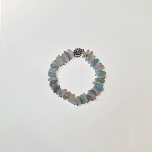 Pulsera cuarzo y turmalina.