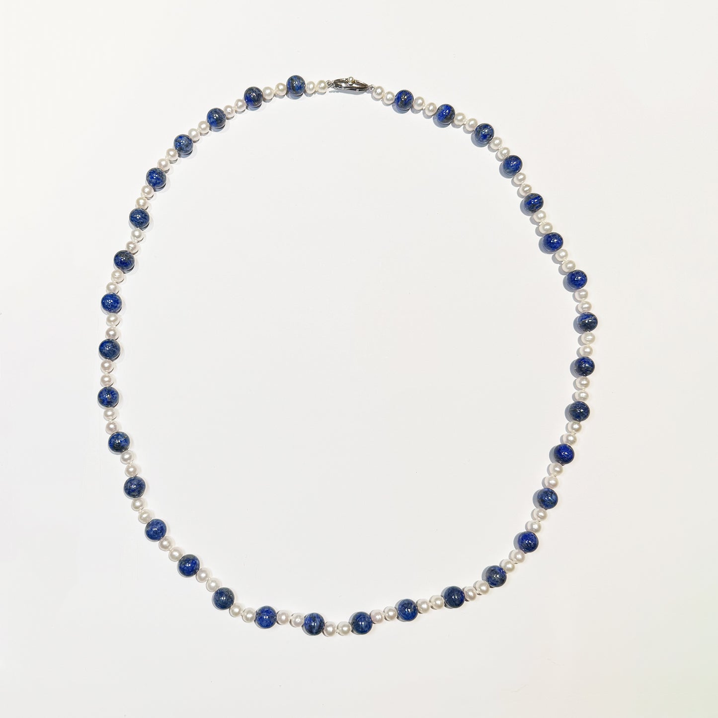 Collar lapislázuli y perla.