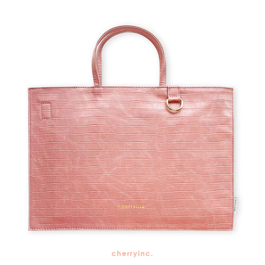 Porta Laptop Croc Rosa