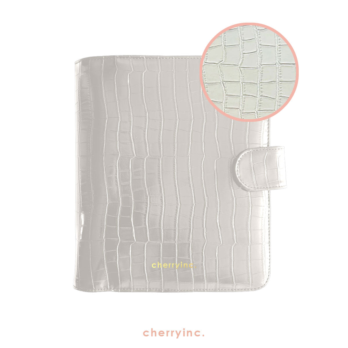 Porta Agenda Croc Beige