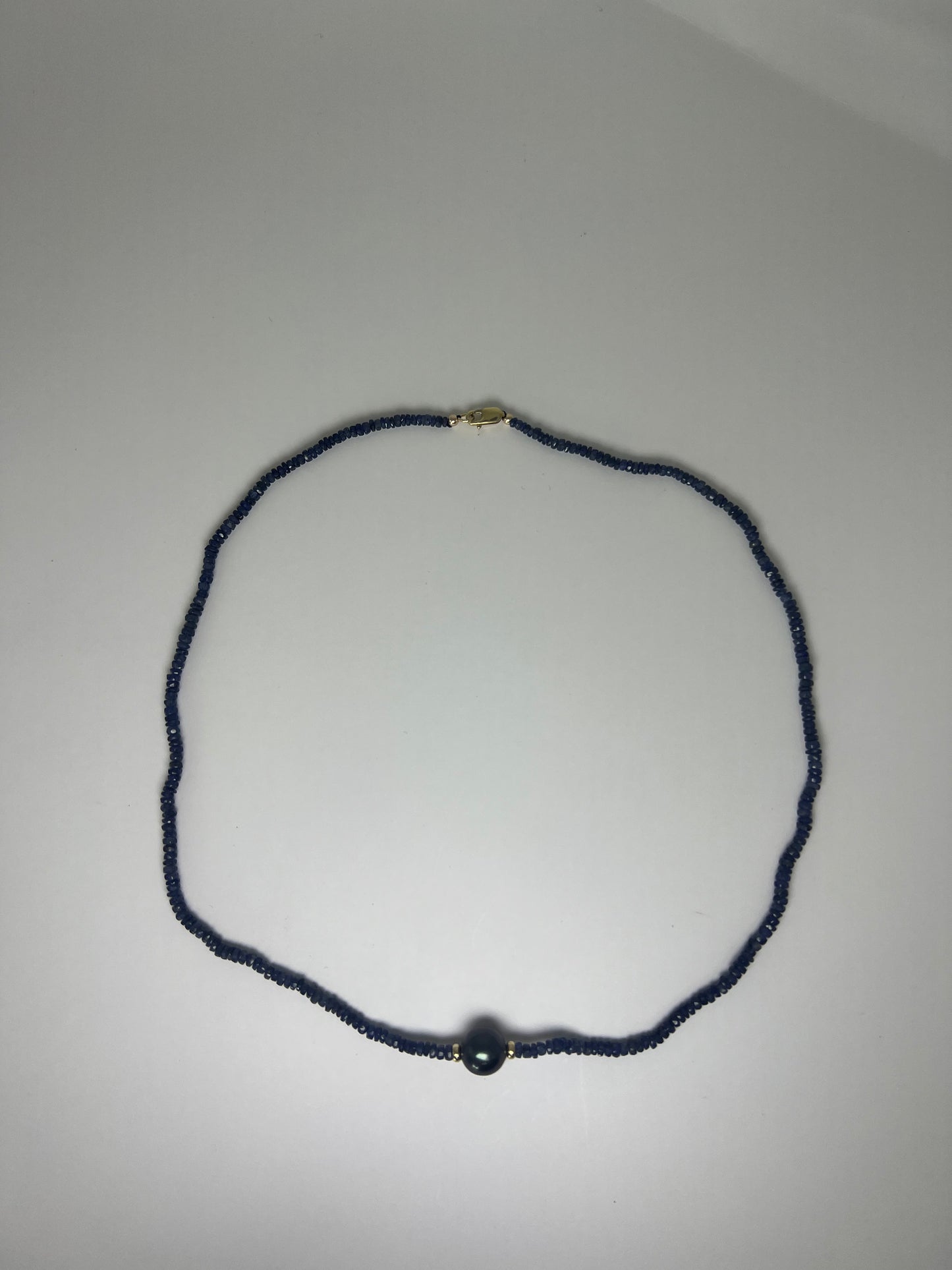 Collar de Zafiro con Perla