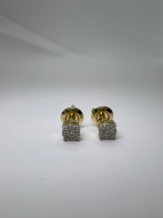 Broqueles diamante Oro amarillo