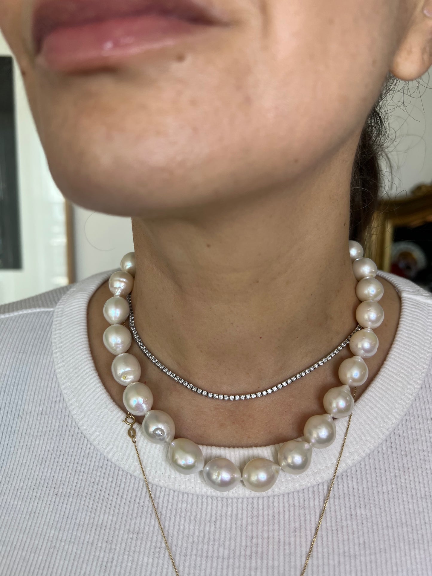 Collar clásico calabazos irregular.