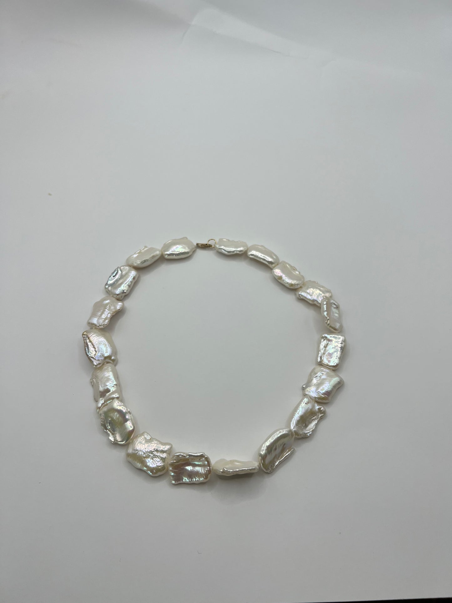 Collar perlas keshi