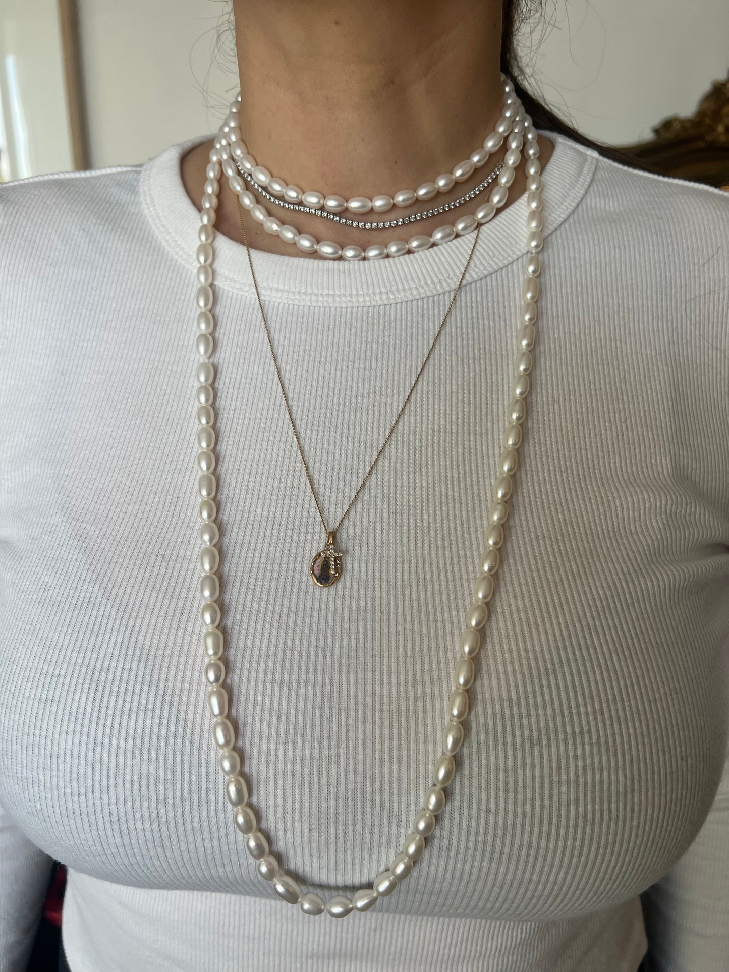 Collar Doble de Perlas XL-G