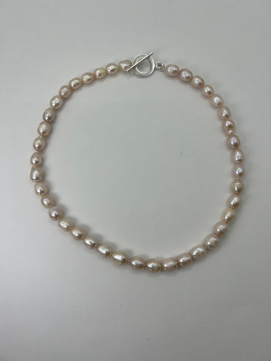 Collar Choker Perlas Calabacin Rosa C