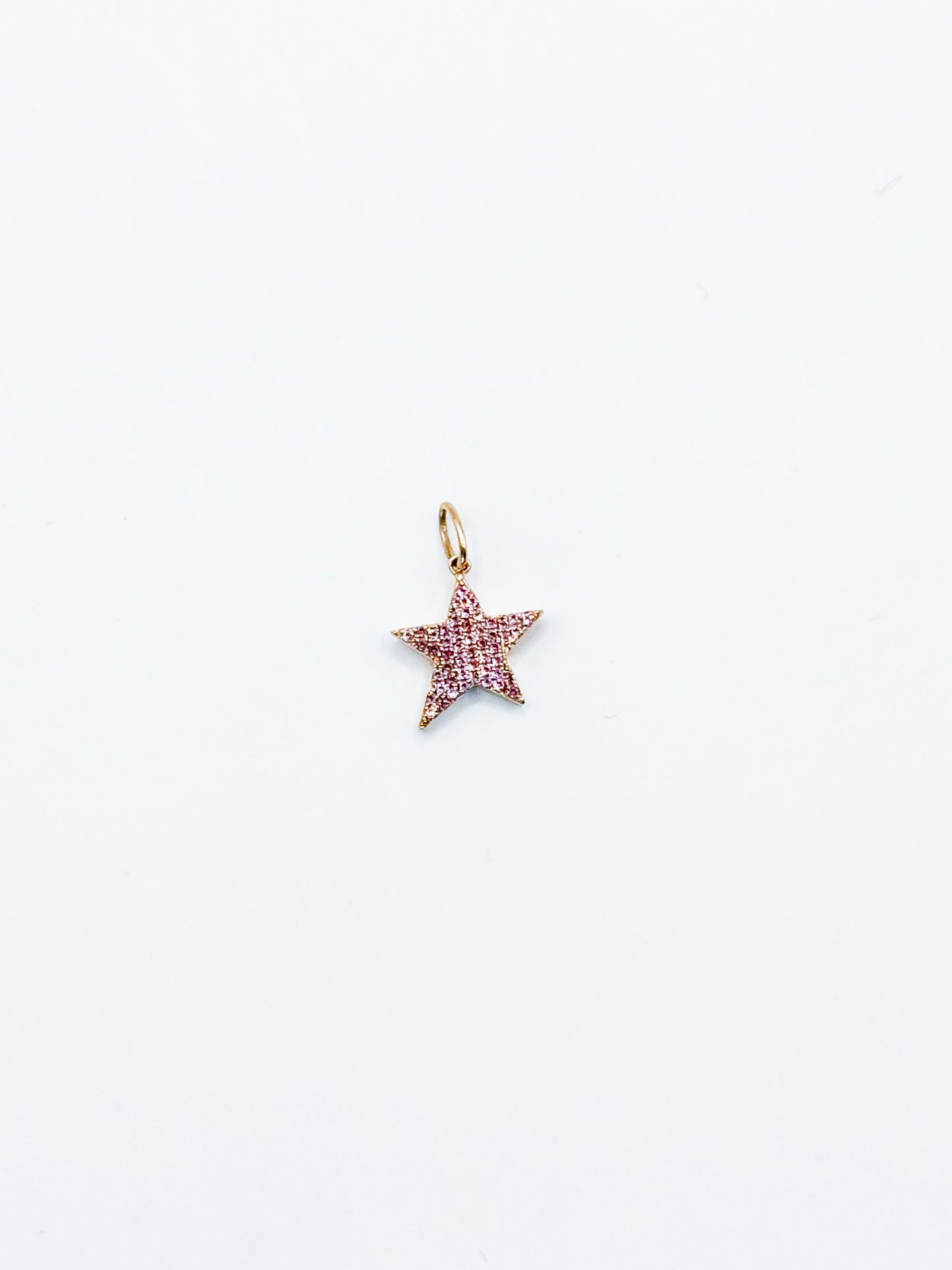 Charm SmallStar zafiros rosas