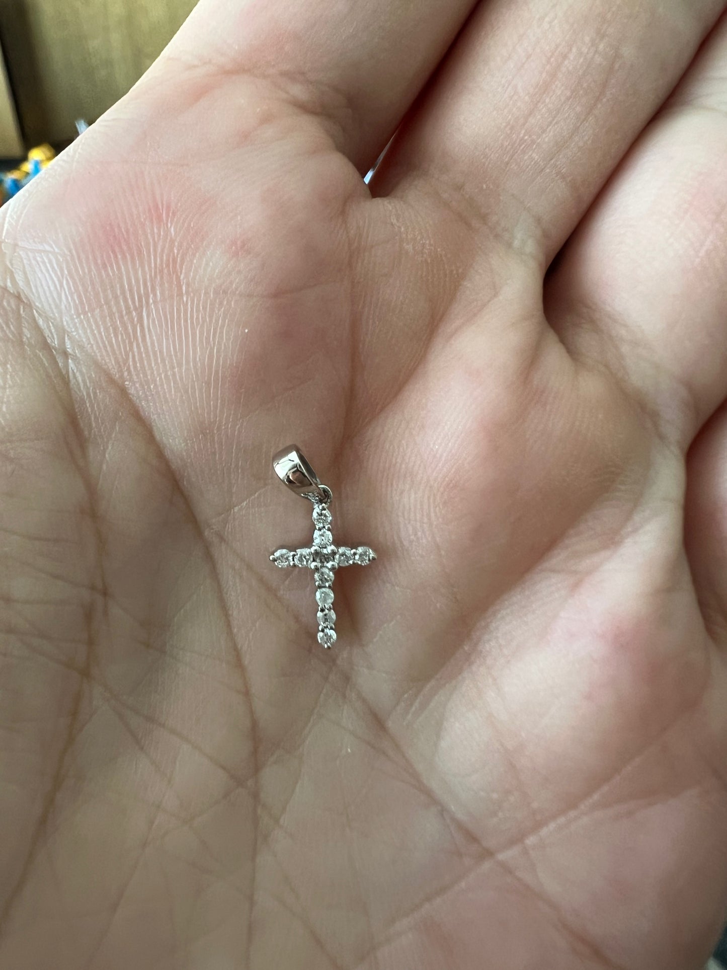 Dije Cruz Mini Diamantes