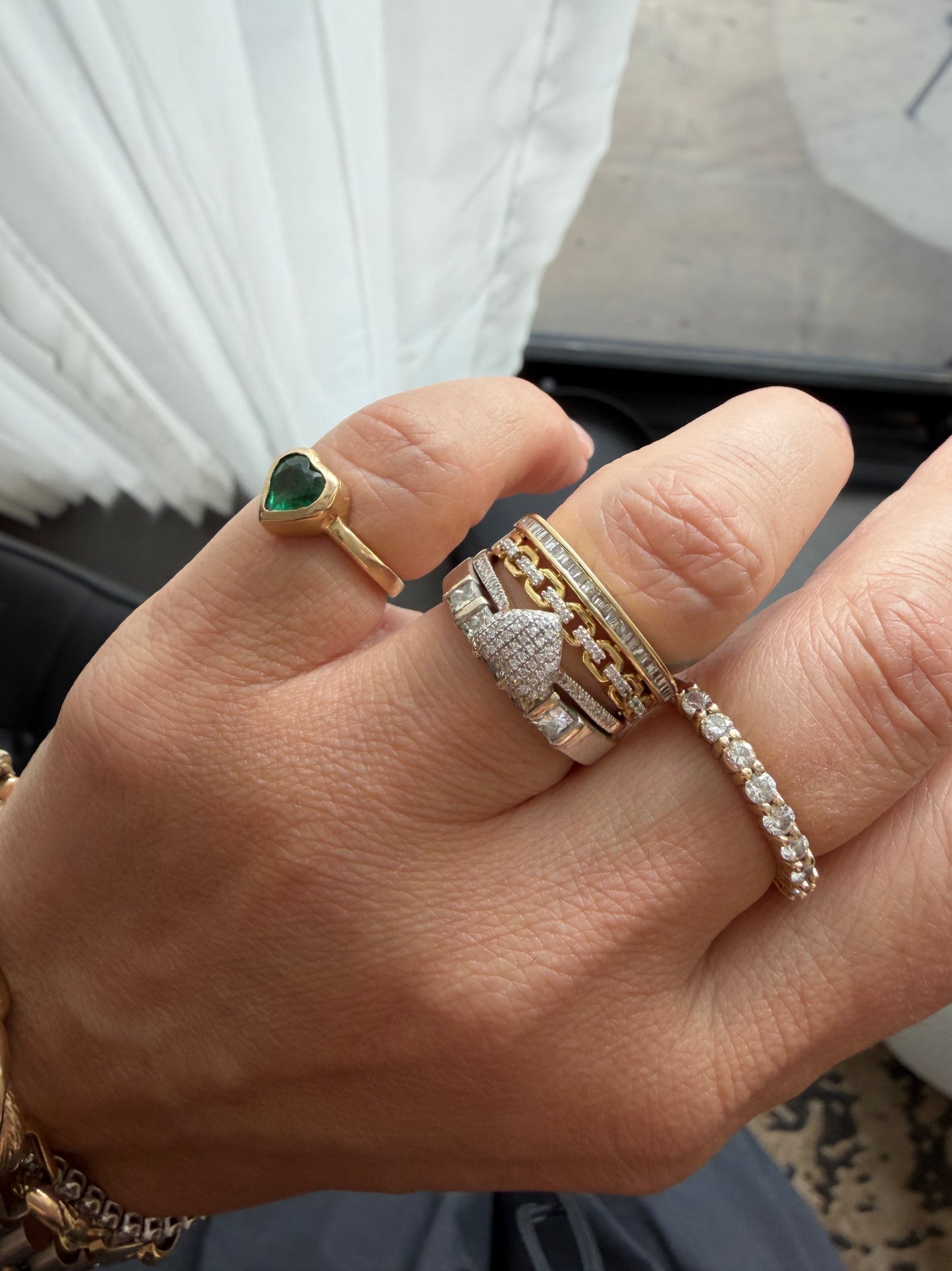 Anillo heart diamantes.