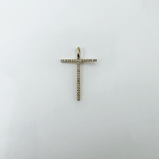 Dije letra T Thin XL - Oro Amarillo