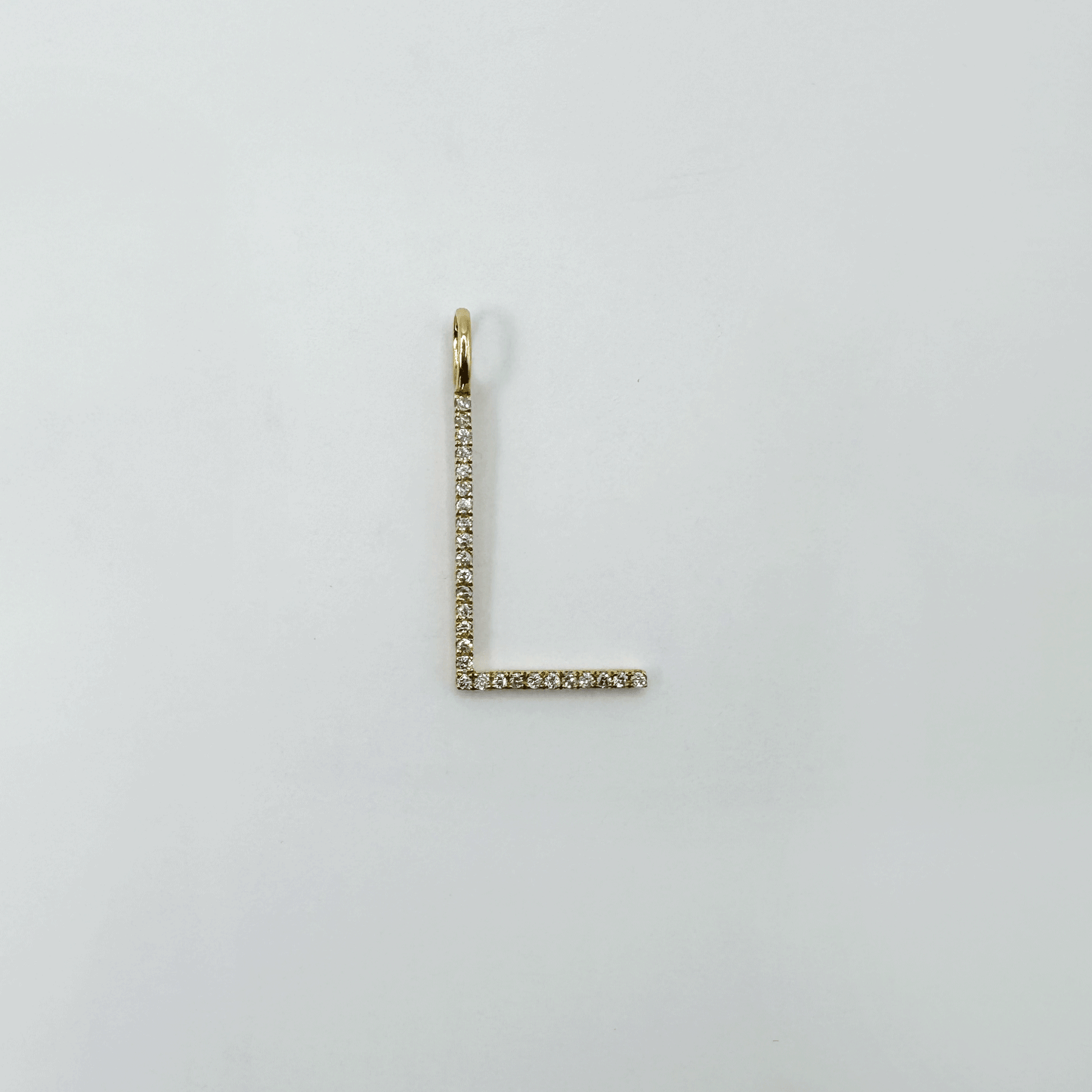 Dije letra L Thin XL - Oro Amarillo