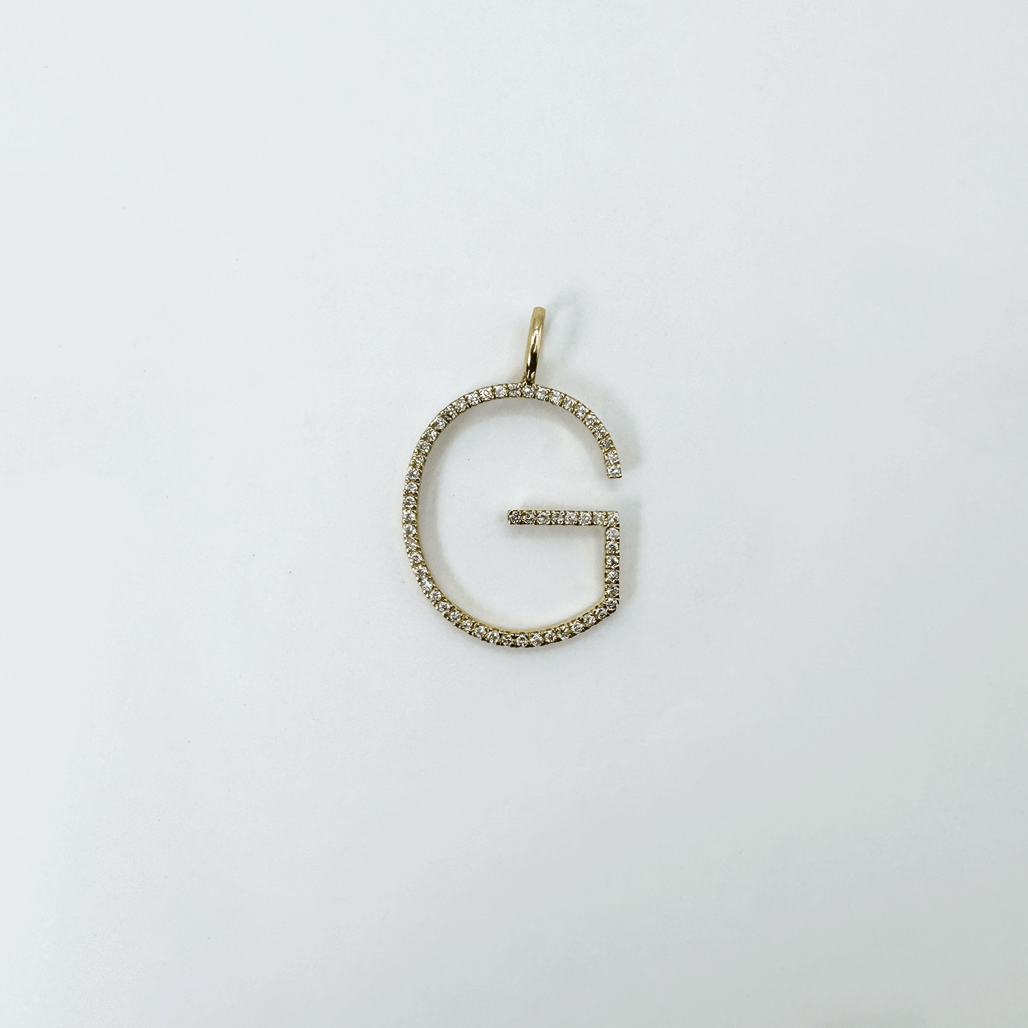Dije letra G Thin XL - Oro Amarillo