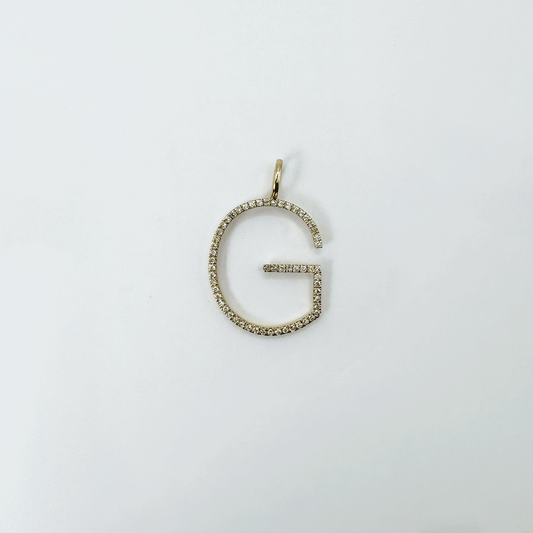 Dije letra G Thin XL - Oro Amarillo